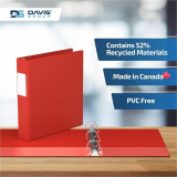 Davis Group&reg; Essential D-Ring Binder 1-1/2" Red