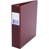 Davis Group&reg; Essential Premium Economy Round Ring Binder 2" Burgundy