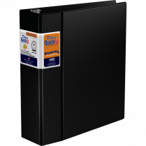 Davis Group Deluxe QuickFit&reg; Heavy Duty D-Ring Binder 3" Black