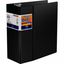 Davis Group Deluxe QuickFit&reg; Heavy Duty D-Ring Binder 5" Black