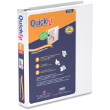 Davis Group QuickFit&reg; Junior View Binder 5-1/2"x8-1/2" Binder 1" White