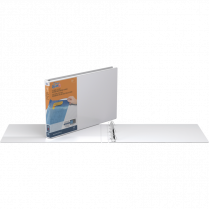 Davis Group Deluxe QuickFit&reg; Heavy Duty Spreadsheet View D-Ring Binders 1" White