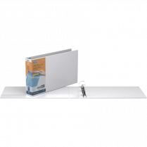 Davis Group Deluxe QuickFit&reg; Heavy Duty Spreadsheet View D-Ring Binders 2", White