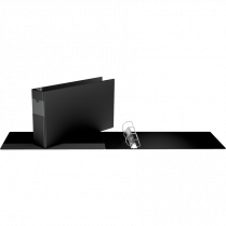 Davis Group Deluxe Heavy Duty Spreadsheet D-Ring Binder 3" Black