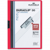 Durable Duraclip 30 Report Cover 30sheet capacity Red