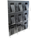 Deflecto Stand-Tall Preassembled Literature Rack Wall System