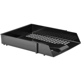 Deflecto&reg; Antimicrobial Front-Load Letter Tray Black