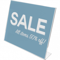 Deflecto&reg; Slanted Sign Holder Landscape 11"x8-1/2