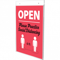 Deflecto&reg; Classic Image&reg; Wall Mount Sign Holder Portrait 8-1/2"x11