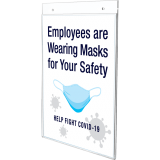 Deflecto&reg; Classic Image&reg; Wall Mount Sign Holder Portrait 8-1/2"x11