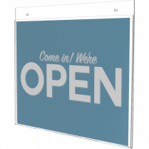 Deflecto&reg; Classic Image&reg; Wall Mount Sign Holder Landscape 11"x8-1/2