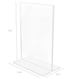 Deflecto&reg; Classic Image&reg; Double-Sided Sign Holder Portrait 5"x7"