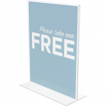 Deflecto&reg; Classic Image&reg; Double-Sided Sign Holder Portrait 8-1/2"x11