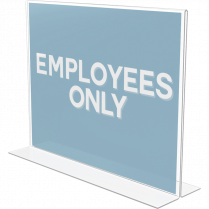 Deflecto&reg; Classic Image&reg; Double-Sided Sign Holder Landscape 11"x8-1/2