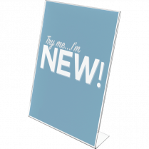 Deflecto&reg; Slanted Sign Holder Portrait 8-1/2"x11