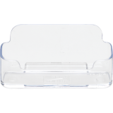 Deflecto&reg; Business Card Holder Single Compartment Clear