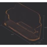 Deflecto&reg; Business Card Holder Single Compartment Clear