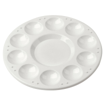 DBLG Round Plastic Paint Palette 12/pkg