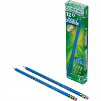 Ticonderoga&reg; Erasable Checking Pencils Blue 12/box