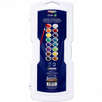 Prang&reg; Oval Pan Watercolor Paint Set Assorted Colors 16/set