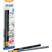 Prang&reg; Charcoal Pencils Medium and Soft 2/pkg