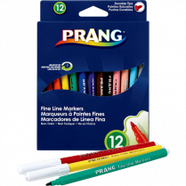 Prang&reg; Washable Fine Line Markers Classic Colours 12/pkg