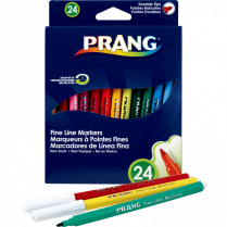 Prang&reg; Washable Fine Line Markers Classic Colours 24/pkg