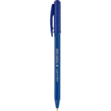 Dixon&reg; Tratto 1 Uno Green Plastic Retractable Ball Point Pens Medium Blue 50/box