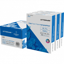 Domtar Lettermark&trade; Copy Paper 92B 20lb 8-1/2"x11" 500 sheets 3 pkgs/ctn
