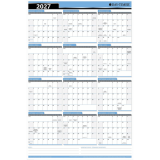Day-Timer&reg; Reversible Flexible Vertical/Horizontal Planner 24"x36" Bilingual