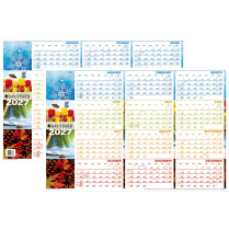 Day-Timer&reg; Reversible Flexible Planner Seasonal/Horizontal 24"x36" Bilingual