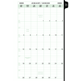 Day-Timer&reg; Refill Daily Desk Size 2 Page Per Day Bilingual