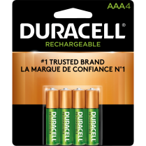 Duracell&reg; CopperTop&reg; Rechargeable Stay-Charged Batteries "AAA" 4/pkg