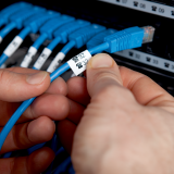 DYMO&reg; Rhino&reg; Flexible Nylon Tape 1/2" Black on White