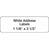 DYMO&reg; LabelWriter&reg; Standard Address Labels 1-1/8"x3-1/2" White 130 Labels 2 rolls/box