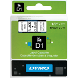 DYMO&reg; D1&trade; Polyester Replacement Tape 1/2" Black on Clear