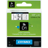 DYMO&reg; D1&trade; Polyester Replacement Tape 1/2" Black on White