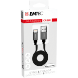 Emtec&trade; Charging Cables USB-A-Lightning Cable 4'