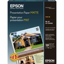 Epson&reg; Presentation Paper 90B Letter 100/pkg