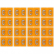 Pendaflex&reg; Labels C Light Orange 240/pkg
