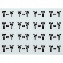 Pendaflex&reg; Labels Y Grey on White 240/pkg