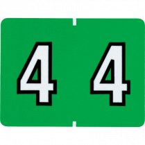 Pendaflex&reg; Numeric Labels #4 Light Green 500/box
