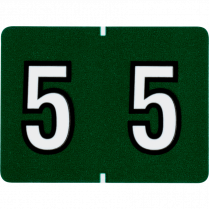 Pendaflex&reg; Numeric Labels #5 Dark Green 500/box