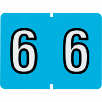 Pendaflex&reg; Numeric Labels #6 Blue 500/box