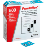 Pendaflex&reg; Numeric Labels #6 Blue 500/box