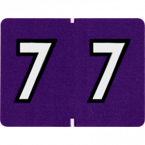 Pendaflex&reg; Numeric Labels #7 Purple 500/box