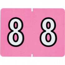 Pendaflex&reg; Numeric Labels #8 Lilac 500/box