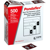 Pendaflex&reg; Numeric Labels #9 Brown 500/box