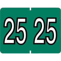 Pendaflex&reg; Labels Year 2025 Dark Green 500/box