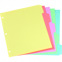 Oxford&reg; Plain Dividers 5-Tabs Assorted Colours